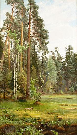 Mauritz Lindstrom Forest Clearing oil painting picture